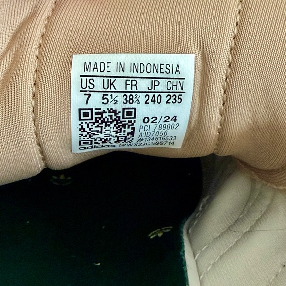 Adidas Gazelle Bold Platform Sneakers – Cream White / Collegiate Green – Size 7 - Picture 16 of 16